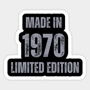 Made in 1970, Limited Edition Sticker